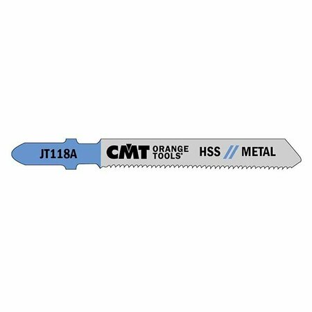 CMT ORANGE TOOLS JIG SAW BLADES METAL/FINE STRAIGHT, 5 Pack, 5PK JT118A-5